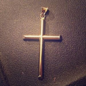14k solid gold cross